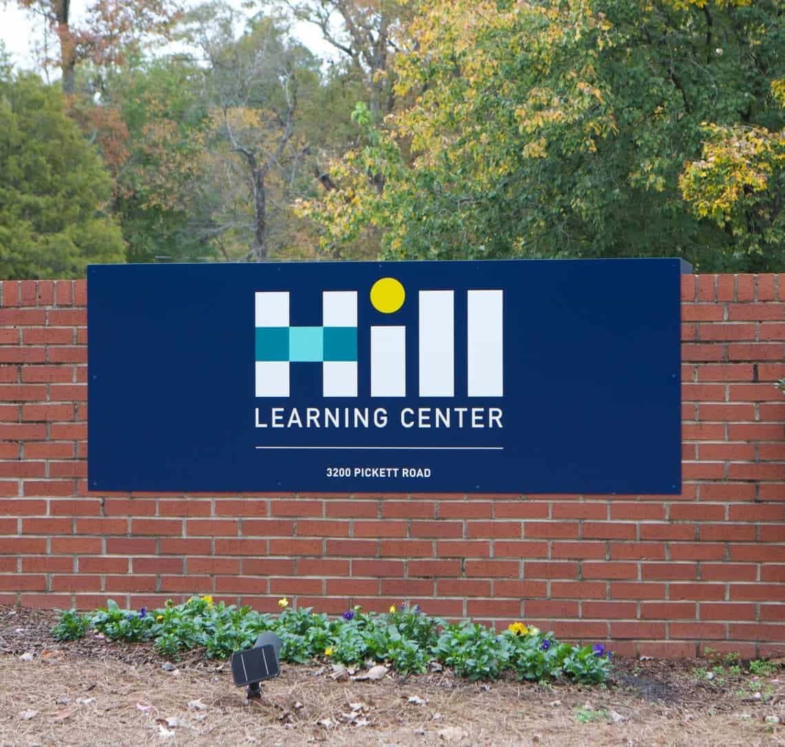 Hill Learning Center building sign