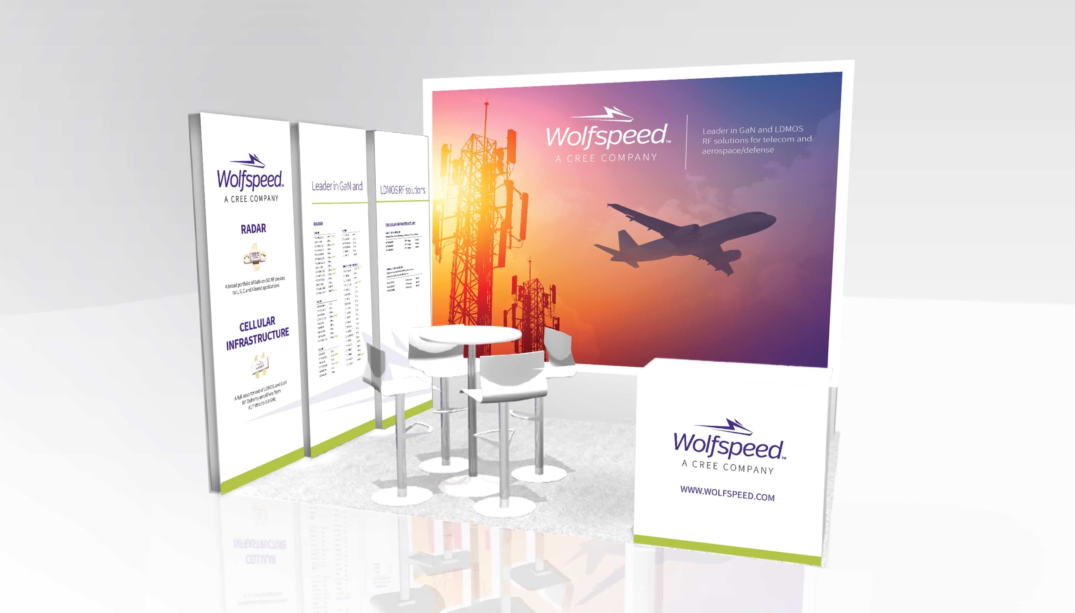 Wolfspeed International Trade Show Displays