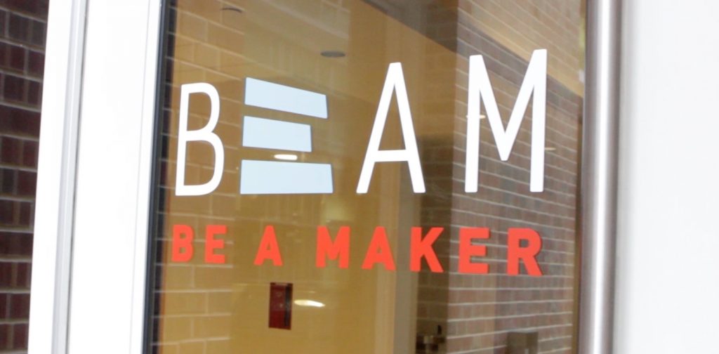 Beam Makers window branding