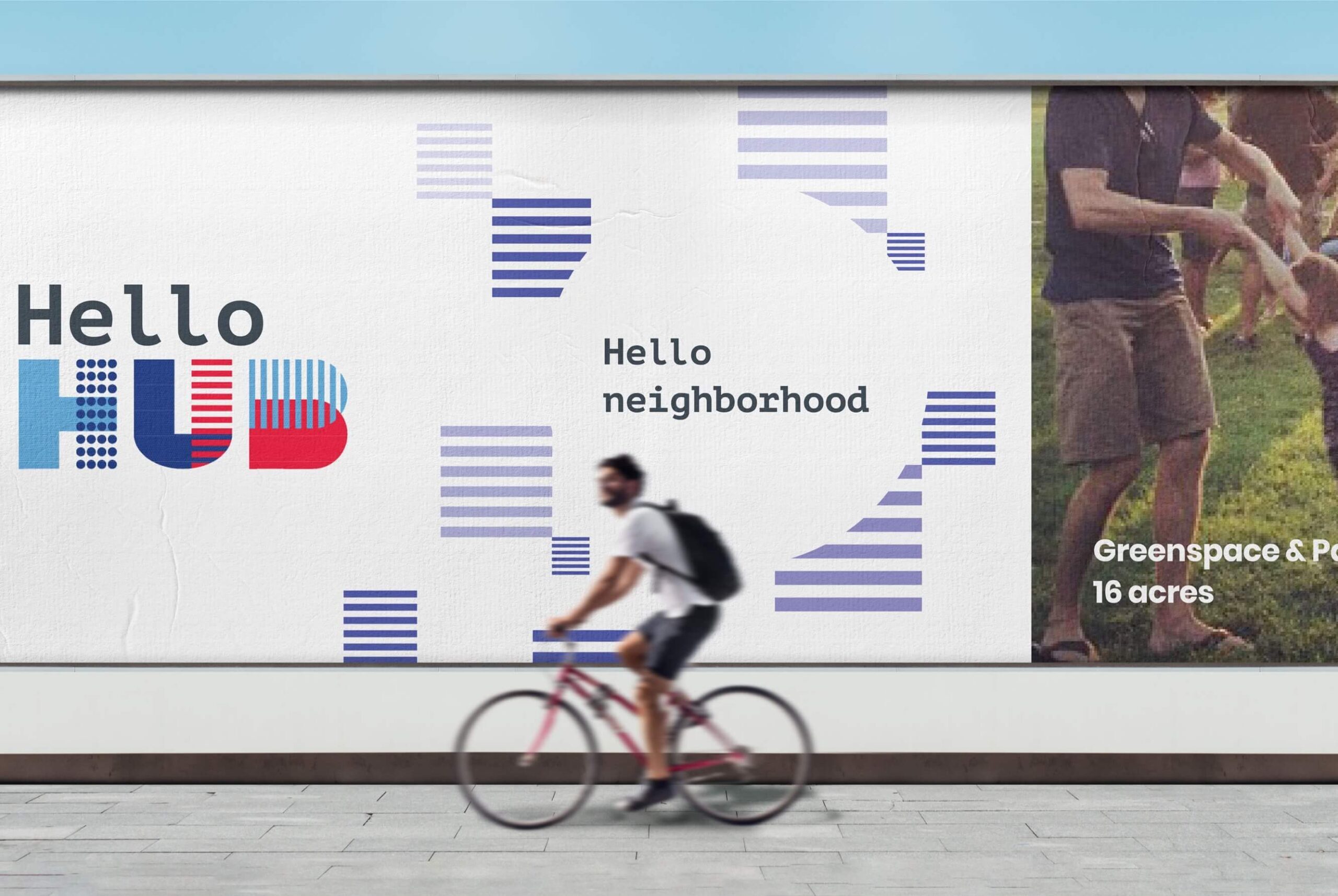 Hello HUB, Hello neighborhood wall poster