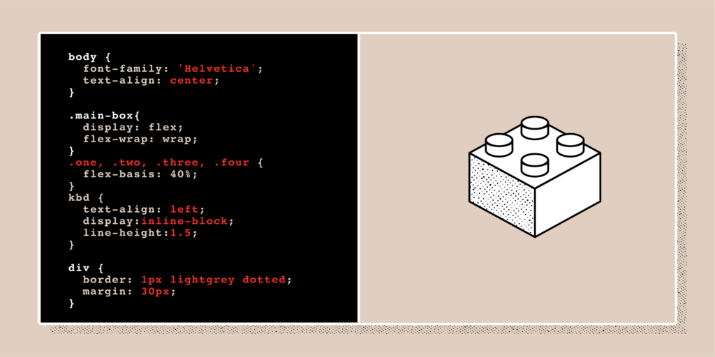 Image showing building block with CSS