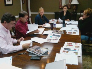 Print Design Meeting with Capel Rugs