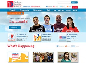 The new Durham Public Schools website