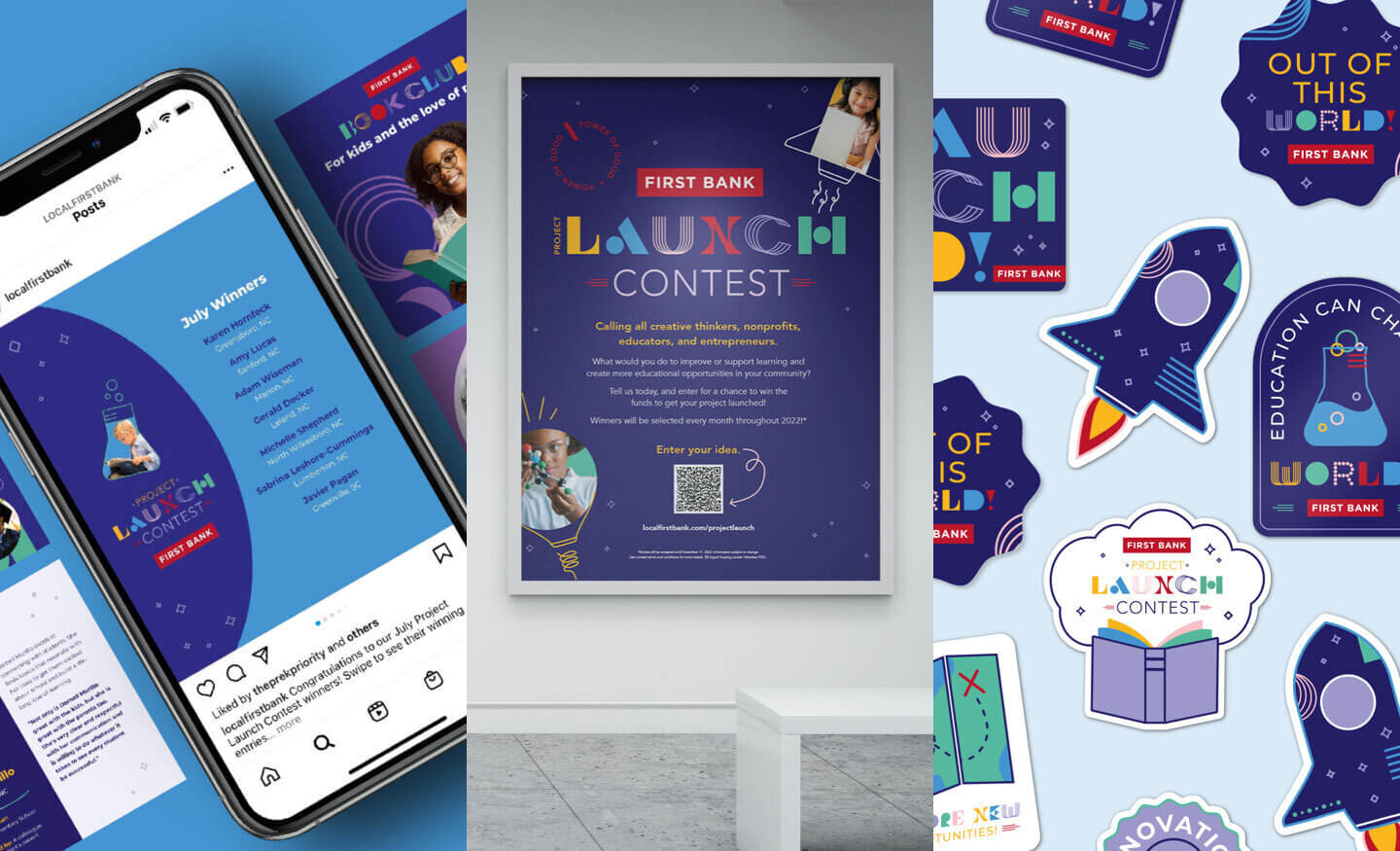First Bank Launch Contest materials